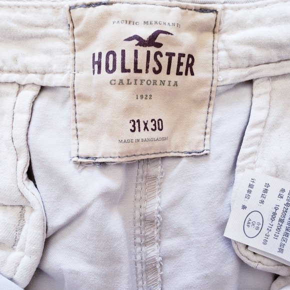 🔴 3/$40 - Hollister Chino Pants - Off White/Beige - Picture 7 of 9